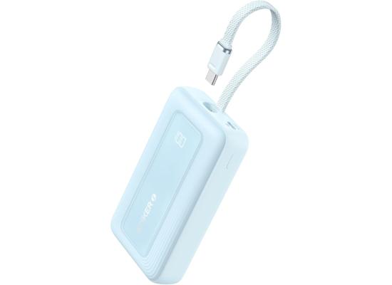 Anker Portable Charger, 10,000mAh 30W Power Bank, USB-C in and Out Fast Charging Battery Pack, Travel Essential Phone Power Bank, for iPhone 17/16/15, iPad, MacBook, Galaxy, Google, and More - Blue